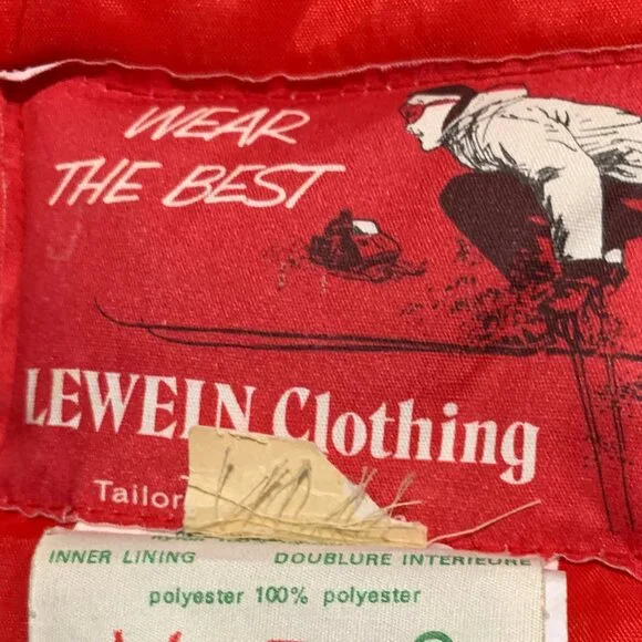 VINTAGE WEAR THE BEST LEWEIN CLOTHING JACKETS SIZE S - Picture 11 of 11